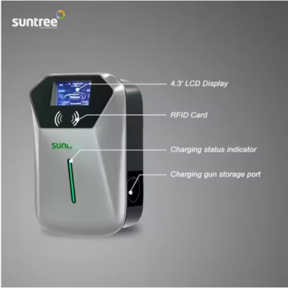 מטען רכב חשמלי Suntree 7kW | עמדת טעינה חכמה לבית ולעסק