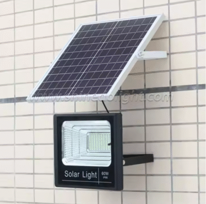זרקור לד סולארי 40W עוצמתי עם שלט רחוק