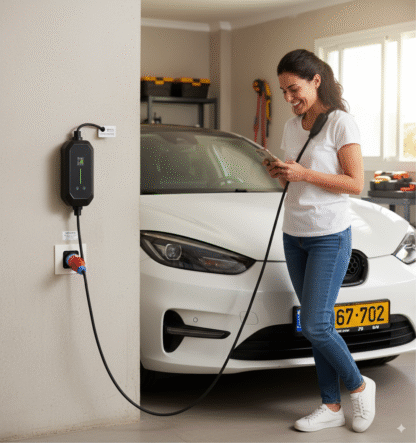 ⁦מטען EV נייד 11kW (תלת פאזי) - SUNTREE⁩ – תמונה ⁦7⁩