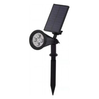 ספוט סולארי לגינה עם יתד – APL02 עד APL05, פאנל מתכוונן, לבן, חם או צבעוני